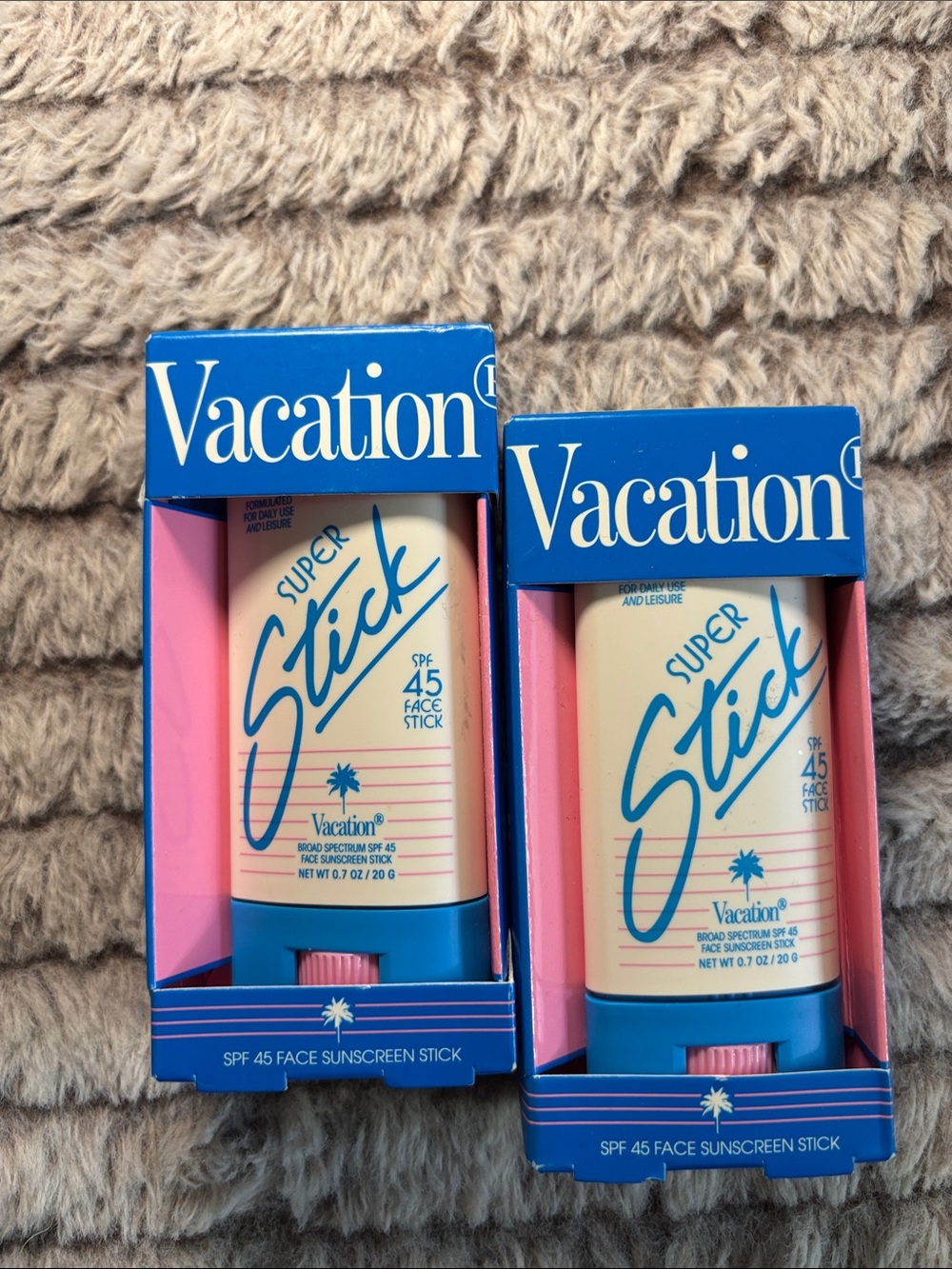Vacation Super Stick SPF 45 Face Sunscreen - Lot of 2